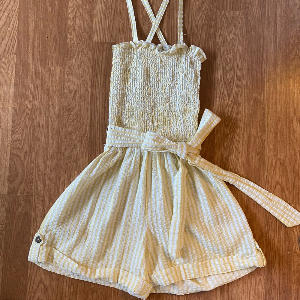 Anthropology seersucker romper